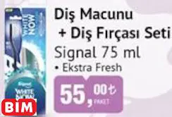 SİGNAL DİŞ MACUNU + DİŞ FIRÇASI SETİ SİGNAL DİŞ MACUNU + DİŞ FIRÇASI SETİ